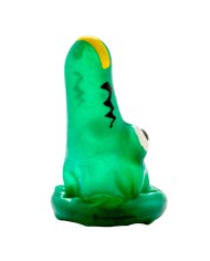 CONDOMERIE PRESERVATIVO DECORATIVO PINTADO A MANO COCODRILO MODELO 1