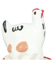 CONDOMERIE PRESERVATIVO DECORATIVO PINTADO A MANO POLLO BLANCO
