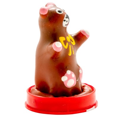 CONDOMERIE PRESERVATIVO DECORATIVO PINTADO A MANO OSO DE PELUCHE
