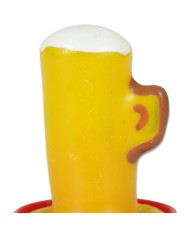 CONDOMERIE PRESERVATIVO DECORATIVO PINTADO A MANO VASO DE CERVEZA
