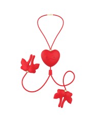 ARMONY PINZAS PARA PEZONES MAGNETICA CON VIBRACION FORMA MARIPOSA ROJO