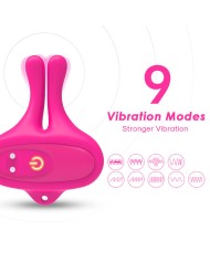 ARMONY PINZAS PARA PEZONES MAGNETICA CON VIBRACION FORMA CONEJO ROSA