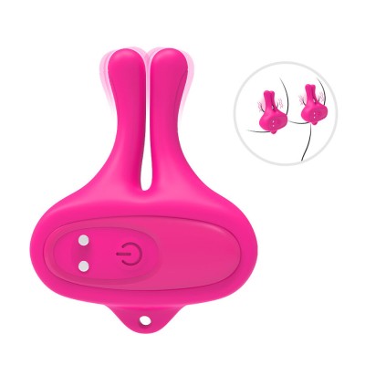 ARMONY PINZAS PARA PEZONES MAGNETICA CON VIBRACION FORMA CONEJO ROSA