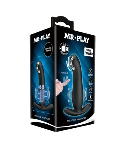 MR PLAY MASAJEADOR DE PROSTATA NEGRO RECARGABLE MR PLAY MASAJEADOR DE PROSTATA NEGRO RECARGABLE