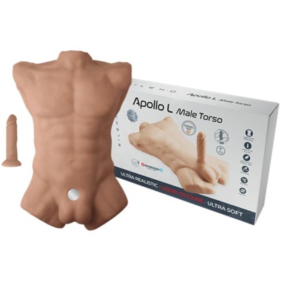 SILEXD APOLLO L TORSO REALISTICO MASCULINO CARAMELO