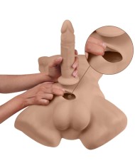 SILEXD APOLLO L TORSO REALISTICO MASCULINO CARAMELO