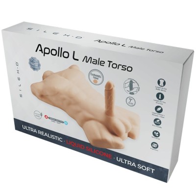 SILEXD APOLLO L TORSO REALISTICO MASCULINO CARAMELO