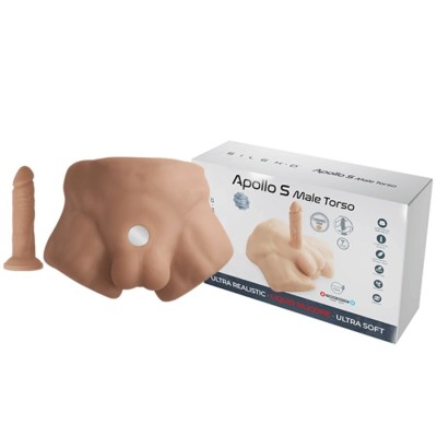SILEXD APOLLO S TORSO BAJO REALISTICO MASCULINO CARAMELO