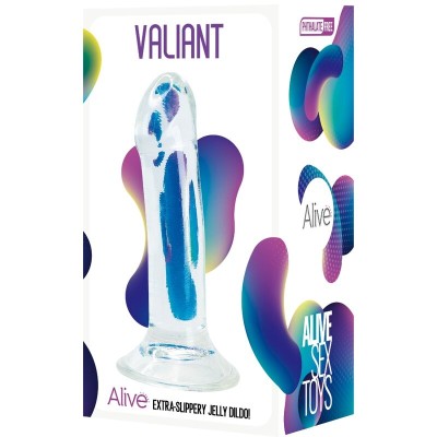 ALIVE VALIANT PENE REALISTICO TRANSPARENTE 16 CM