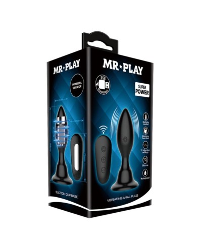 MR PLAY PLUG ANAL CON VIBRACION NEGRO CONTROL REMOTO MR PLAY PLUG ANAL CON VIBRACION NEGRO CONTROL REMOTO