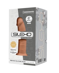 SILEXD MODELO 2 PENE REALISTICO SILICONA PREMIUM SILEXPAN CARAMELO 154 CM
