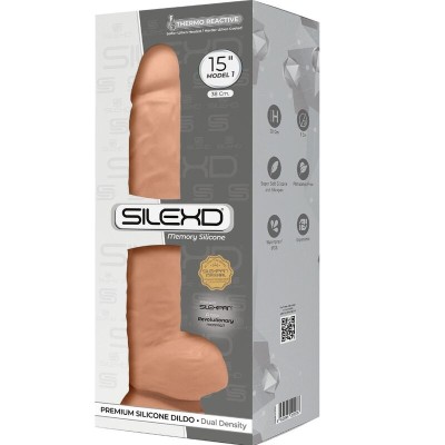 SILEXD MODELO 1 PENE REALISTICO SILICONA PREMIUM SILEXPAN 38 CM