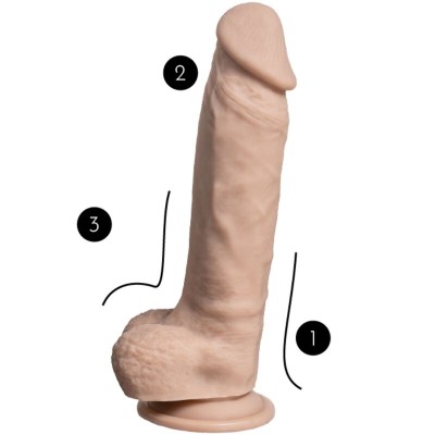 SILEXD REAL SKIN PENE SUPER REALISTICO TERMO REACTIVO 23 CM PREMIUM SILEXPAN NATURAL