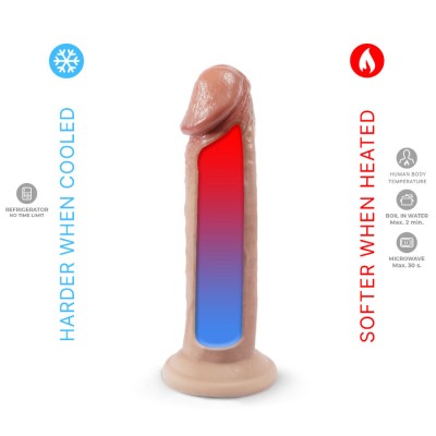 SILEXD PENE REALISTICO MODELO 2 SILICONA PREMIUM TERMOREACTIVO 19 CM
