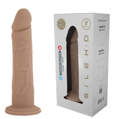 SILEXD PENE REALISTICO MODELO 8 SILICONA LIQUIDA 206 CM