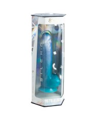 SILEXD ANGEL DILDO FANTASY SILICONA LIQUIDA TERMOREACTIVO AZUL CELESTE 203 CM