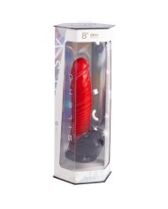 SILEXD DEVIL DILDO FANTASY SILICONA LIQUIDA TERMOREACTIVO ROJO NEGRO 203 CM