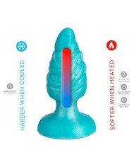 SILEXD MELTY PLUG ANAL FANTASY SILICONA LIQUIDA TERMOREACTIVO AZUL CELESTE 92 CM