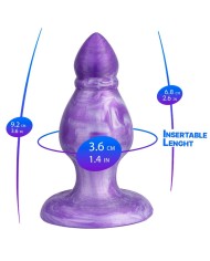 SILEXD QUEEN PLUG ANAL FANTASY SILICONA LIQUIDA TERMOREACTIVO LILA 92 CM