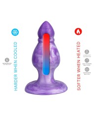 SILEXD QUEEN PLUG ANAL FANTASY SILICONA LIQUIDA TERMOREACTIVO LILA 92 CM