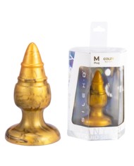 SILEXD GOLDY PLUG ANAL FANTASY SILICONA LIQUIDA TERMOREACTIVO ORO 92 CM