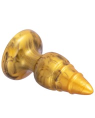 SILEXD GOLDY PLUG ANAL FANTASY SILICONA LIQUIDA TERMOREACTIVO ORO 92 CM
