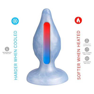 SILEXD DIAMOND PLUG ANAL FANTASY SILICONA LIQUIDA TERMOREACTIVO AZUL PERLA 92 CM