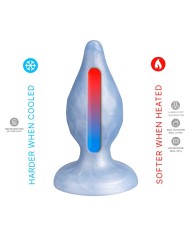 SILEXD DIAMOND PLUG ANAL FANTASY SILICONA LIQUIDA TERMOREACTIVO AZUL PERLA 92 CM