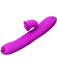 ARMONY ANGELIA VIBRADOR MULTIFUNCION DOBLE LENGUA EFECTO CALOR VIOLETA