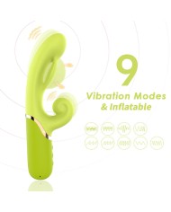 ARMONY VIBRADOR ESTIMULADOR PUNTO A INFLABLE VERDE