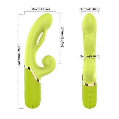 ARMONY VIBRADOR ESTIMULADOR PUNTO A INFLABLE VERDE