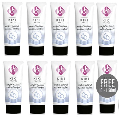 KIKI TRAVEL GEL DESLIZANTE NATURAL CONFORT 50ML 10 1 GRATIS