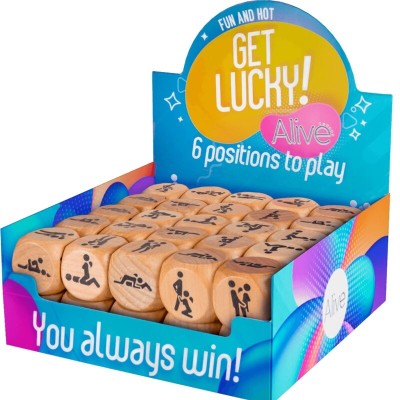 ALIVE GET LUCKY DADO 6 POSICIONES PACK 50 UNIDADES