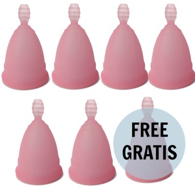 NINA KIKI COPA MENSTRUAL TALLA S ROSA 6 1 GRATIS