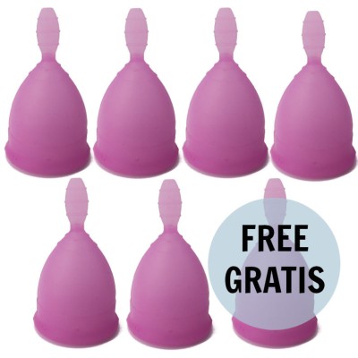 NINA KIKI COPA MENSTRUAL TALLA L LILA 6 1 GRATIS