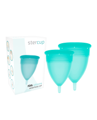 STERCUP PACK COPA MENSTRUAL SILICONA FDA TALLA S L AQUAMARINA