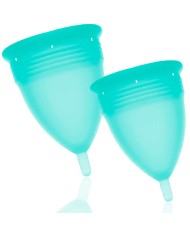 STERCUP PACK COPA MENSTRUAL SILICONA FDA TALLA S L AQUAMARINA