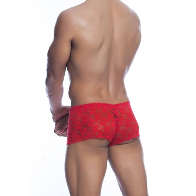 MOB BOXER ENCAJE ROJO TALLA S M