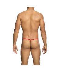 MOB TANGA TRANSPARENTE CON FORMA DE T ROJO TALLA S M