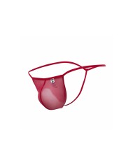 MOB TANGA TRANSPARENTE CON FORMA DE T ROJO TALLA S M