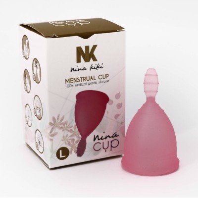 NINA KIKI COPA MENSTRUAL TALLA L ROSA 6 1 GRATIS