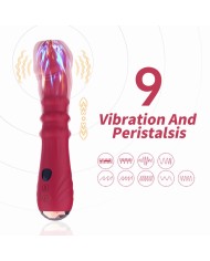 ARMONY DILDO VIBRADOR ESTIMULADOR PUNTO A TERMOAJUSTABLE ROJO