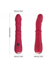 ARMONY DILDO VIBRADOR ESTIMULADOR PUNTO A TERMOAJUSTABLE ROJO
