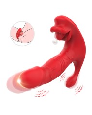 ARMONY VIBRADOR ANAL PANTY ESTIMULADOR PUNTO C Y G CONTROL REMOTO ROJO