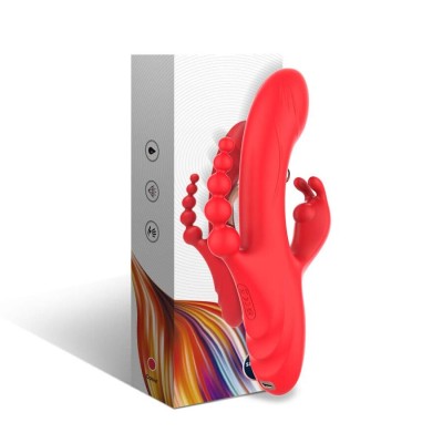 ARMONY VIBRADOR ESTIMULADOR PUNTO G Y CLITORIS ROJO
