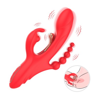 ARMONY VIBRADOR ESTIMULADOR PUNTO G Y CLITORIS ROJO