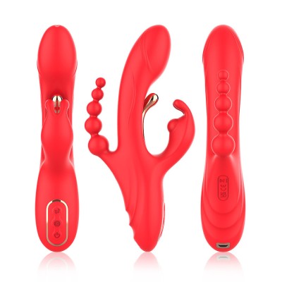 ARMONY VIBRADOR ESTIMULADOR PUNTO G Y CLITORIS ROJO