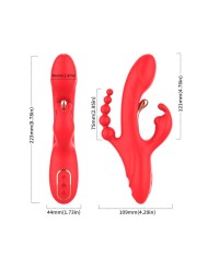 ARMONY VIBRADOR ESTIMULADOR PUNTO G Y CLITORIS ROJO
