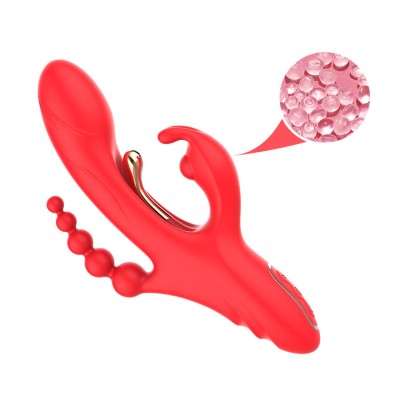 ARMONY VIBRADOR ESTIMULADOR PUNTO G Y CLITORIS ROJO
