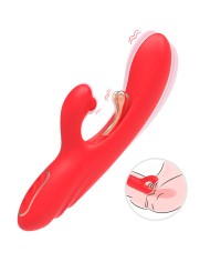 ARMONY VIBRADOR ESTIMULADOR PUNTO G Y CLITORIS CON LENGUA OSCILANTE ROJO